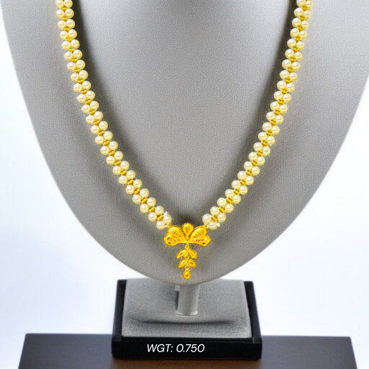 (GMP22) BIS CERTIFIED WGT: 0.750 GM APPROX HUID HALLMARK 916 22KT GOLD MOTI PENDANT 1 PIECE FOR YOUR BEAUTIFUL WIFE.