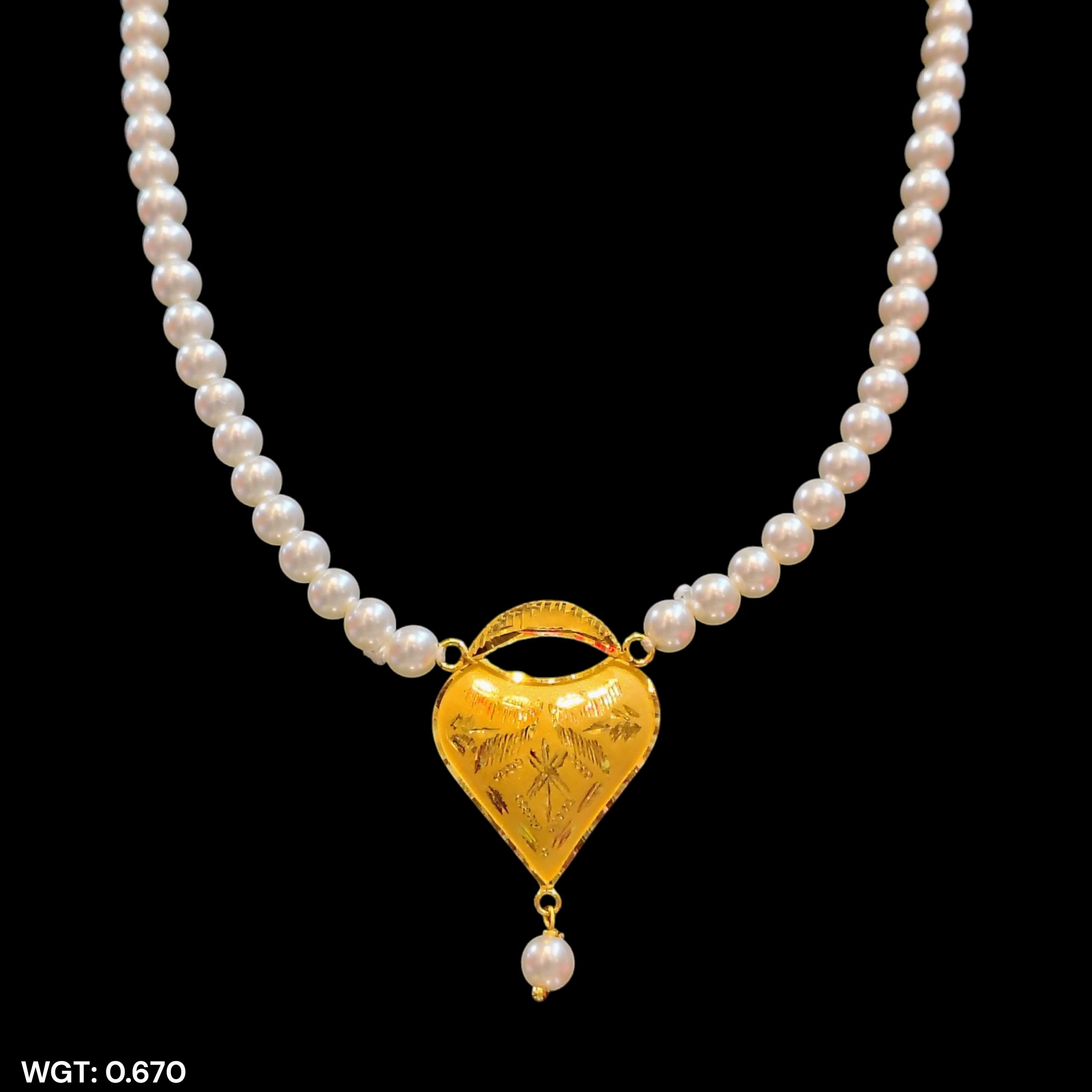 (GMP22) BIS CERTIFIED WGT: 0.670 GM APPROX HUID HALLMARK 916 22KT GOLD MOTI PENDANT 1 PIECE FOR YOUR BEAUTIFUL WIFE.