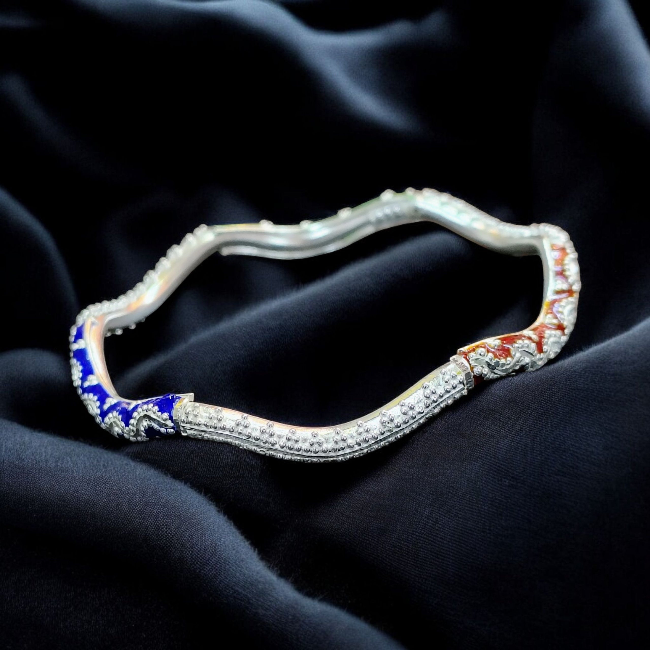 TRJ- CERTIFIED BIS HALLMARK 925 SILVER BEKI BALA (MANIPUR DESIGN) APPROX WGT: 11 TO 12 GM (1 PIECE) FOR REGULAR USE FOR WOMEN- SOLD ON MRP.