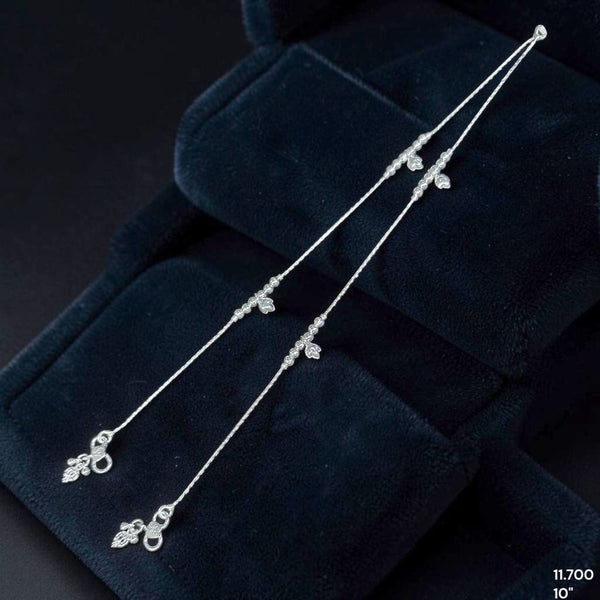 SILVER PAYEL- (A31) (WGT: 11.700 GM APPROX) 625 SILVER PAYEL (ANKLET) 1 PAIR LENGTH: 10