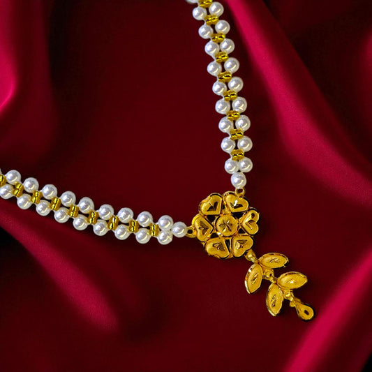(GMP22) TRJ WGT: 0.500 GM APPROX KDM GOLD MOTI PENDANT 1 PIECE (50 TONCH) VIRAL DESIGN..