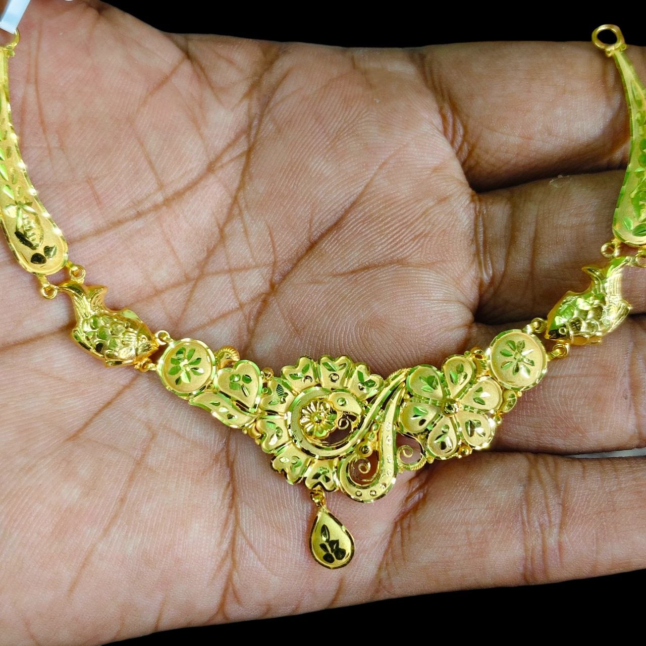 GCN9K- (WGT: 2.800 GM APPROX) BIS CERTIFIED HUID HALLMARK 9KT GOLD NECKLACE 1 PIECE FOR WOMEN.