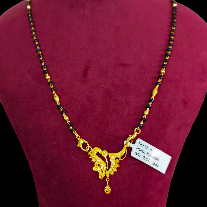 GOLD PENDANT- WGT: 0.820 GM APPROX 22KT HUID HALLMARK GOLD PENDANT MANGALSUTRA 1 PIECE WITH TASSEL.