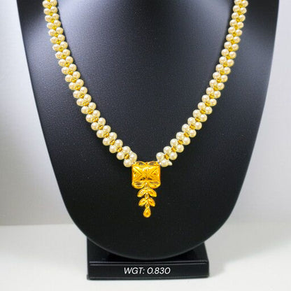 (GMP22) BIS CERTIFIED WGT: 0.830 GM APPROX HUID HALLMARK 916 22KT GOLD MOTI PENDANT 1 PIECE FOR YOUR BEAUTIFUL WIFE.