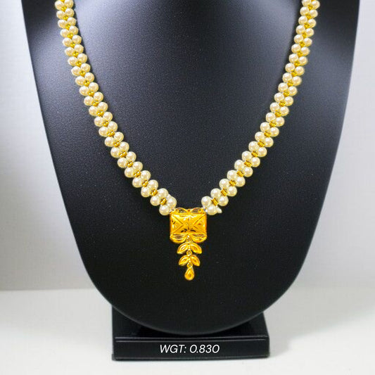 (GMP22) BIS CERTIFIED WGT: 0.830 GM APPROX HUID HALLMARK 916 22KT GOLD MOTI PENDANT 1 PIECE FOR YOUR BEAUTIFUL WIFE.