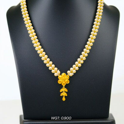 (GMP22) BIS CERTIFIED WGT: 0.900 GM APPROX HUID HALLMARK 916 22KT GOLD MOTI PENDANT 1 PIECE FOR YOUR BEAUTIFUL WIFE.