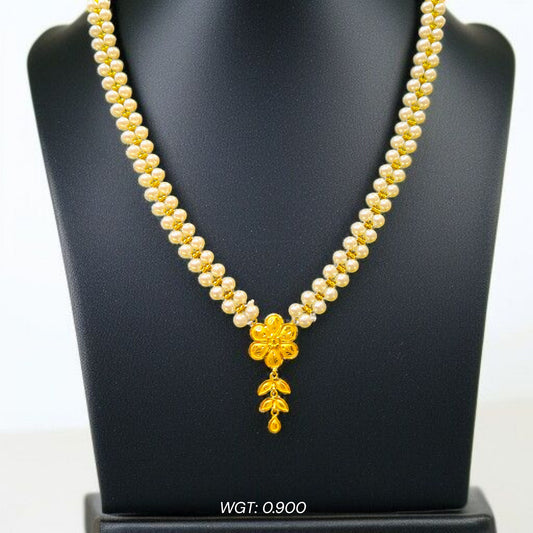 (GMP22) BIS CERTIFIED WGT: 0.900 GM APPROX HUID HALLMARK 916 22KT GOLD MOTI PENDANT 1 PIECE FOR YOUR BEAUTIFUL WIFE.