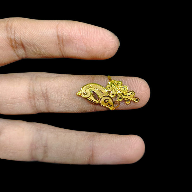 LADIES RING- (CVB4D7) (SIZE: 10) (WGT: 0.880 GM APPROX) BIS CERTIFIED HUID HALLMARK 9KT GOLD FINGER RING FOR WOMEN 1 PIECE