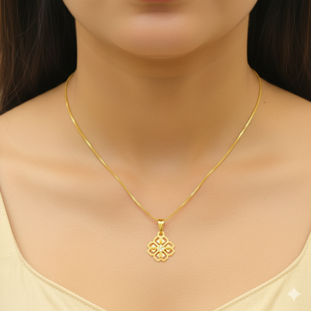 (GLC22) LOCKET WGT: 0.440 GM APPROX BIS CERTIFIED HUID HALLMARK 916 22KT GOLD LOCKET 1 PIECE FOR UNISEX. (CHAIN NOT INCLUDED).