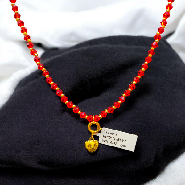 GOLD LOCKET- WGT: 0.370 GM APPROX BIS CERTIFIED HUID HALLMARK 916 22KT GOLD LOCKET 1 PIECE FOR UNISEX. (WITH ADJUSTABLE TASSEL).