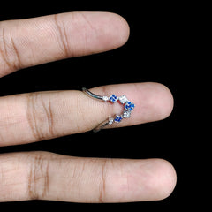 SILVER RING- SIZE:9 (WGT: 1.930 GM APPROX) HALLMARK 925 SILVER FINGER RING 1 PIECE FOR WOMEN (V RING BANKOK IMPORTED DESIGN)- NON EXCHANGEABLE -(SOLD ON MRP).