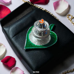SINDOOR BOX- (WGT: 16.700 GM APPROX) 625 SILVER SINDOOR BOX 1 PIECE FOR MARRIAGE GIFT PURPOSE.