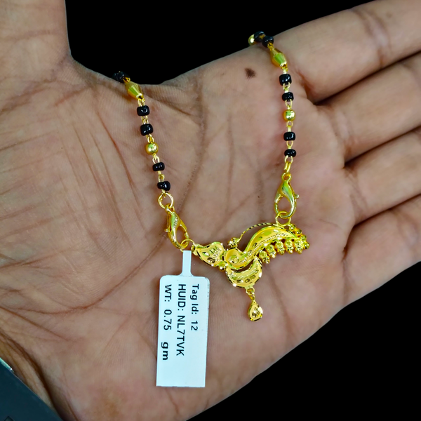 GOLD PENDANT- WGT: 0.750 GM APPROX 22KT HUID HALLMARK GOLD PENDANT MANGALSUTRA 1 PIECE WITH TASSEL.