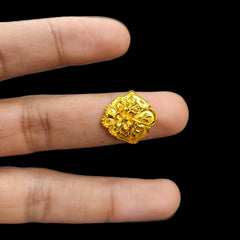 LADIES RING- (QH4S5Z)-(SIZE: 17 ) WGT: 1.950 GM APPROX BIS CERTIFIED HUID HALLMARK 916 22KT GOLD RING FOR WOMEN 1 PIECE.
