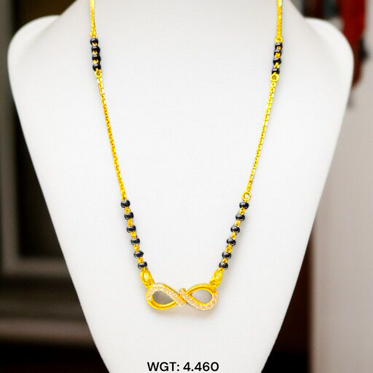 TRJ WGT: 4.460 GM APPROX 22KT HUID HALLMARK GOLD PENDANT MANGALSUTRA 1 PIECE.