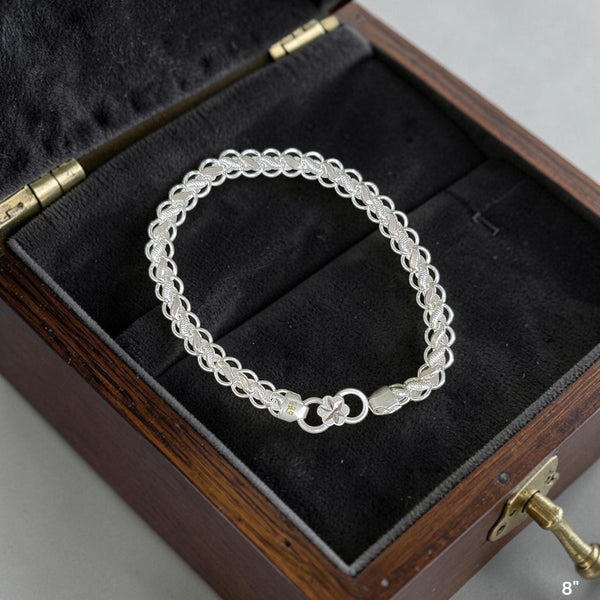 SILVER WRISTLET- (A13) (WGT:10.720 GM APPROX) 625 SILVER WRISTLET FOR MEN 8
