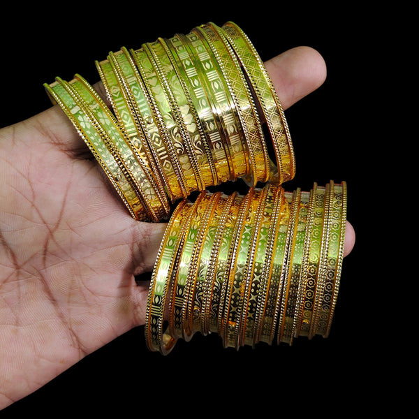 DURGA PUJO OFFER- GOLD CHURI- LASER DESIGN BIS CERTIFIED HUID HALLMARK 9KT GOLD SOCKET CHURI APPROX. WGT: 0.750 TO 0.850 GM 1 PAIR FOR WOMEN (NO FOR REGULAR USE- ONLY OCCASION PURPOSE) - GET ANY DESIGN AS PER SIZE AVAILABILITY.
