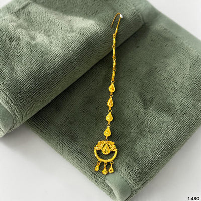GOLD TICKLY- (BNZC19) (WGT: 1.480 GM APPROX) CERTIFIED BIS HUID HALLMARK 375 9KT GOLD TICKLY (MANGTIKA) 1 PIECE FOR MARRIAGE.