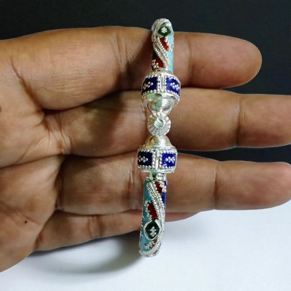 RAJLAXMI (SIZE 26) HALLMARK 925 SILVER BALA (MANIPUR DESIGN) APPROX WGT: 17.540 GM (1 PIECE) FOR REGULAR USE FOR WOMEN.