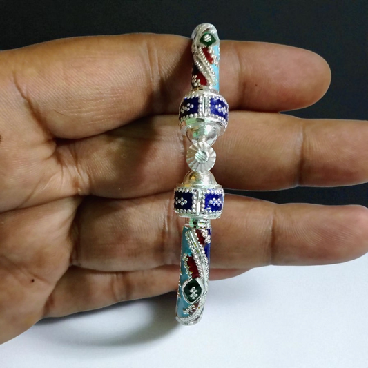 RAJLAXMI (SIZE 26) HALLMARK 925 SILVER BALA (MANIPUR DESIGN) APPROX WGT: 17.540 GM (1 PIECE) FOR REGULAR USE FOR WOMEN.