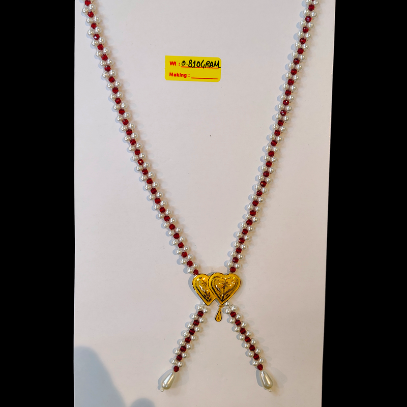 GMP22K- ID-CUCXMB - BIS CERTIFIED WGT: 0.810 GM APPROX HUID HALLMARK 916 22KT GOLD TIE CHAIN 1 PIECE FOR WOMEN.
