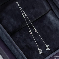SILVER PAYEL- (A20) (WGT: 12.500 GM APPROX) 625 SILVER PAYEL (ANKLET) 1 PAIR LENGTH: 10