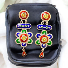 SILVER NECKLACE- CERTIFIED HALLMARK 925 SILVER HASULI NECKLACE 1 PIECE WITH EARRINGS (MINAKARI MANIPUR DESIGN) APPROX WGT: 56.600 GM (1 PIECE) FOR BEAUTIFUL WOMEN.