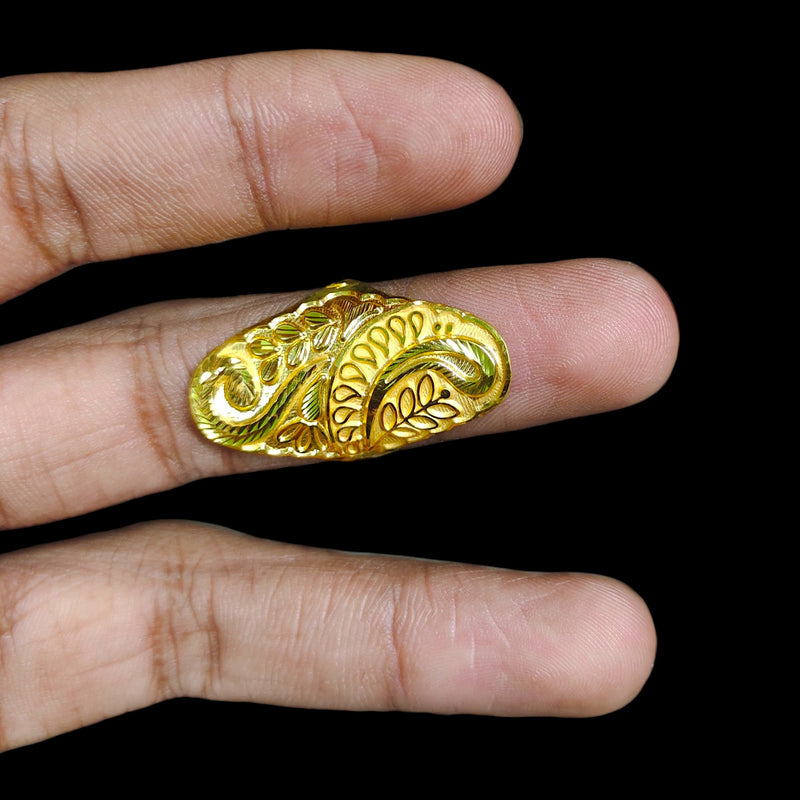 LADIES RING- (SIZE: 15 ) WGT: 1.600 GM APPROX BIS CERTIFIED HUID HALLMARK 916 22KT GOLD RING FOR WOMEN 1 PIECE.(D24WIU)