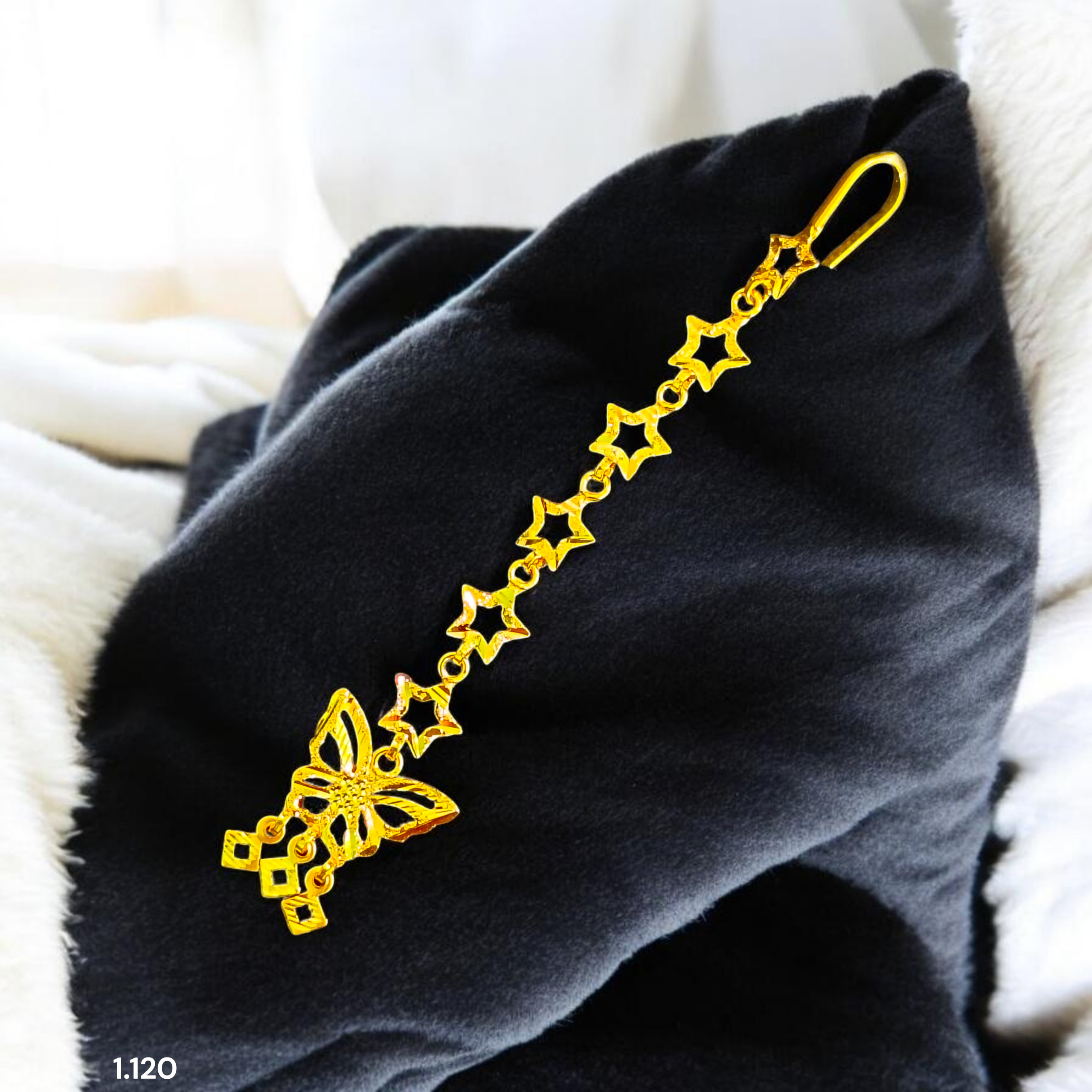 GOLD TICKLY- BIS CERTIFIED WGT: 1.120 GM APPROX HUID HALLMARK 375 9KT GOLD TICKLY (MANGTIKA) 1 PIECE FOR MARRIAGE.