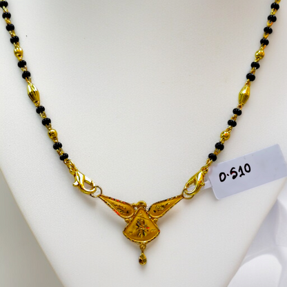 TRJ WGT: 0.510 GM APPROX KDM GOLD PENDANT WITH MANGALSUTRA & ADJUSTABLE TASSEL 1 PIECE (50 TONCH) FOR BEST GIFT IN MARRIAGE.