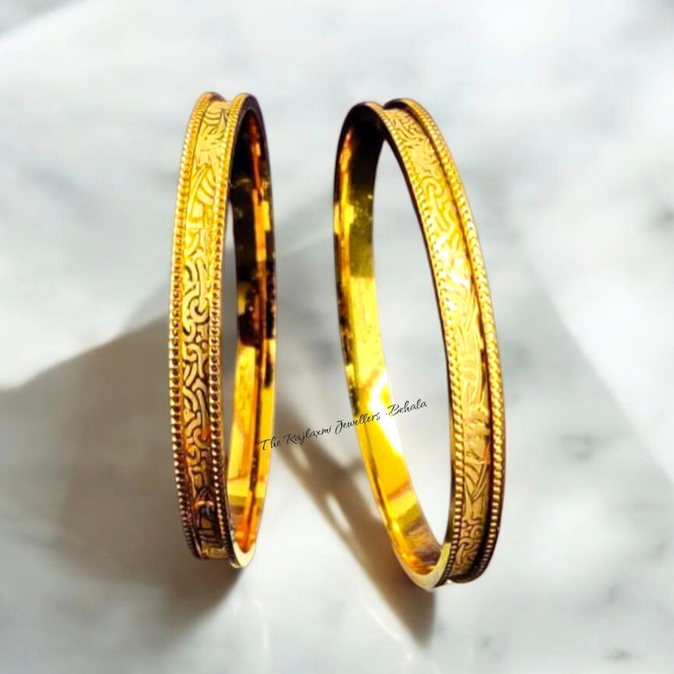 (GSN22) HUID HALLMARK 22KT GOLD DISCO SOCKET CHURI APPROX. WGT: 0.350 GM 1 PAIR FOR WOMEN (NO FOR REGULAR USE- ONLY OCCASION PURPOSE)