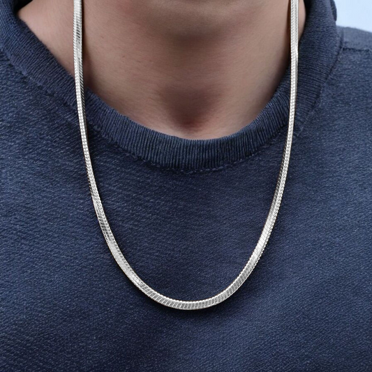 (SLCN) SILVER CHAIN 22 INCH - 625 SILVER CHAIN WGT: 20.780 GM APPROX 1 PIECE (UNISEX DESIGN) FOR MEN AND WOMEN.