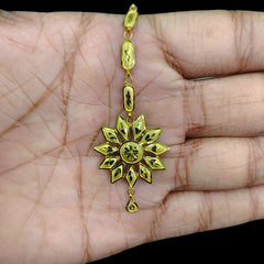 GOLD TICKLY- (WVKY2Y) (WGT: 1.620 GM APPROX) CERTIFIED BIS HUID HALLMARK 375 9KT GOLD TICKLY (MANGTIKA) 1 PIECE FOR MARRIAGE.