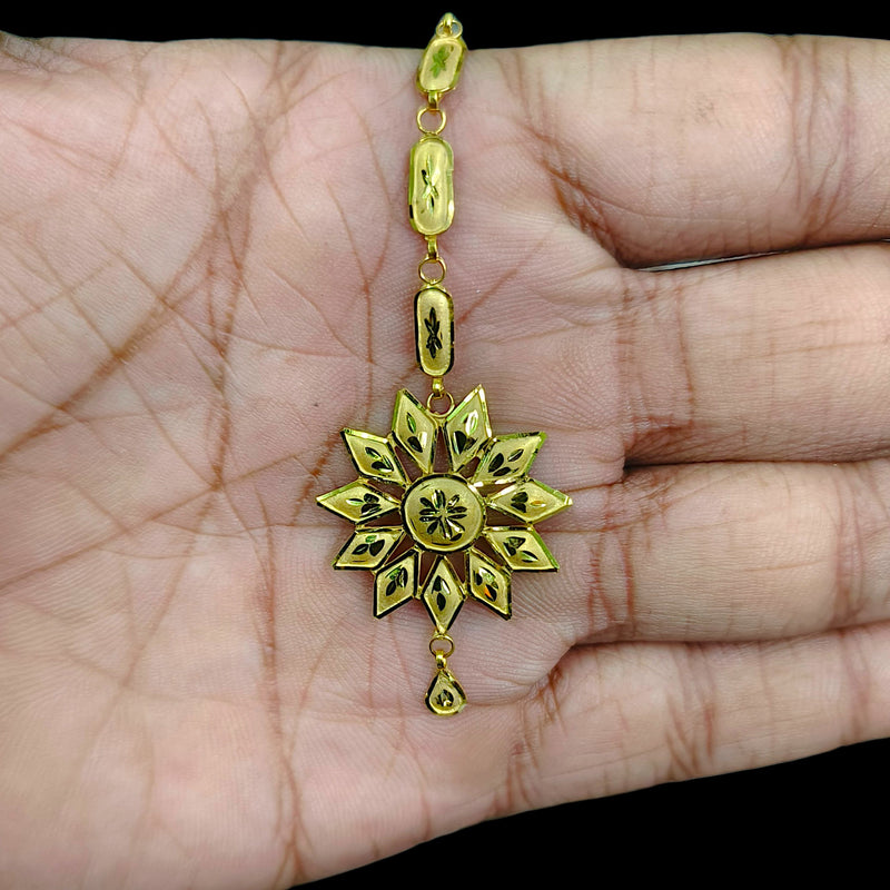GOLD TICKLY- (WVKY2Y) (WGT: 1.620 GM APPROX) CERTIFIED BIS HUID HALLMARK 375 9KT GOLD TICKLY (MANGTIKA) 1 PIECE FOR MARRIAGE.