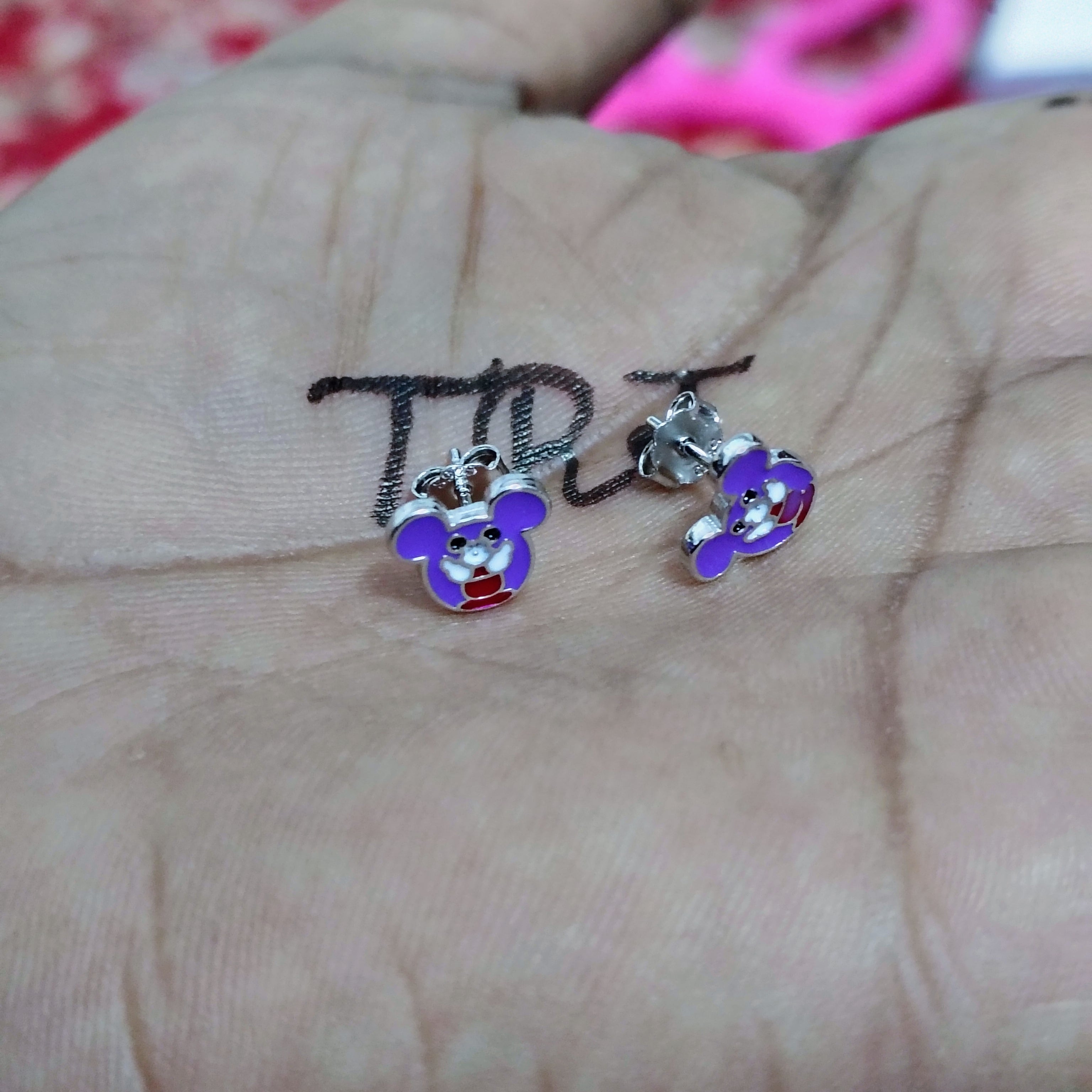 SILVER STUD - STERLING 925 HALLMARK SILVER STUD EARRINGS FOR WOMEN (1 PAIR) FOR REGULAR WEAR (SOLD ON MRP).