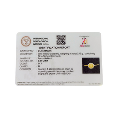 RAJLAXMI DIAMOND JEWELLERY (SIZE:13) - WGT: 0.950 GM - NATURAL DIAMOND (0.07 CENT) HUID HALLMARK 18KT DIAMOND FINGER RING FOR WOMEN WITH CERTIFICATE OF AUTHENTICITY BY ZORBA (DESIGN NO: LRAP1655).