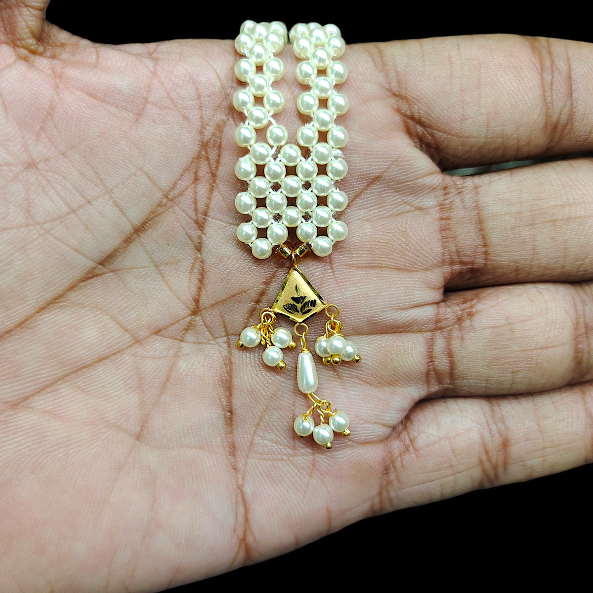 GMP9K- WGT: 0.150 GM APPROX CERTIFIED BIS HUID HALLMARK 375 9KT GOLD MOTI PENDANT 1 PIECE FOR WOMEN.(9JX88M)