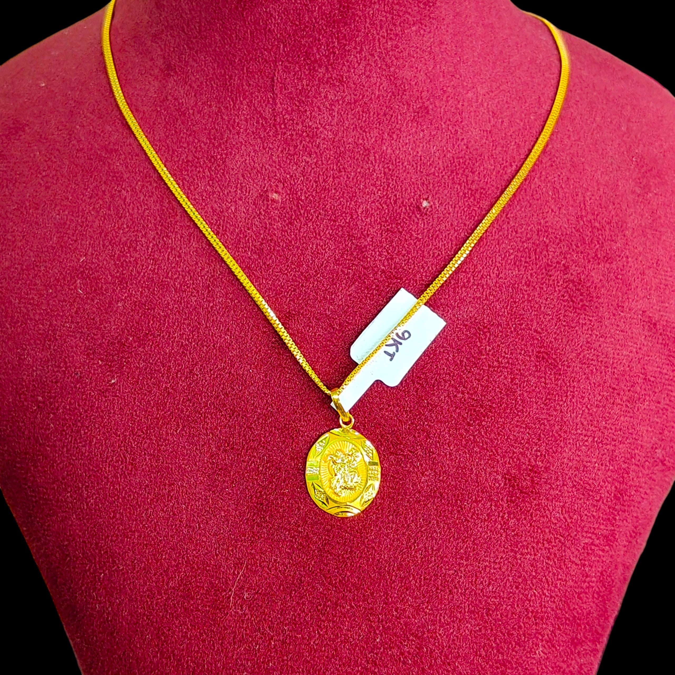GOLD LOCKET - (WGT: 0.360 GM APPROX) BIS CERTIFIED HUID HALLMARK 9KT GOLD LOCKET 1 PIECE. (CHAIN NOT INCLUDED).