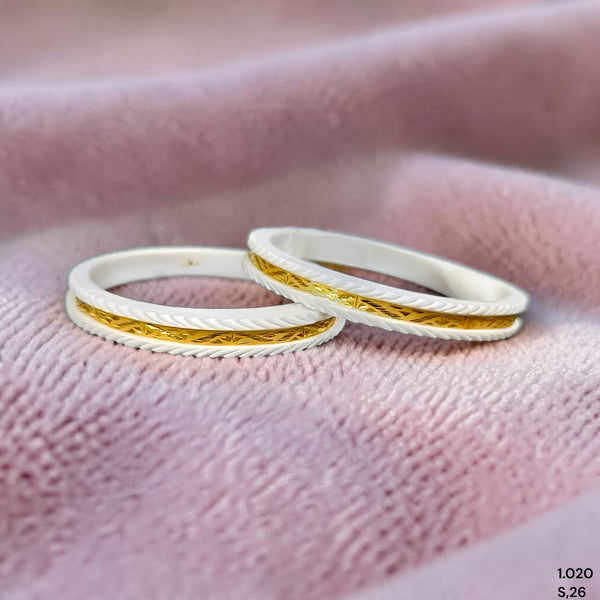 GSB9K- (JVRNDM)-(KQQT3B) (SIZE:26) (WGT: 1.020 GM APPROX) BIS CERTIFIED HUID HALLMARK 375 9KT GOLD SAKHA BADHANO 1 PAIR FOR WOMEN (CHILA PATH DESIGN) NOT FOR REGULAR USE.