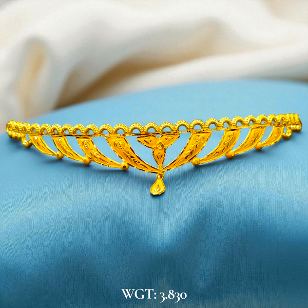 BIS CERTIFIED HUID HALLMAR 916 22KT GOLD NECKLACE CHOKER (WGT: 3.830 GM) 1 PIECE FOR WOMEN.