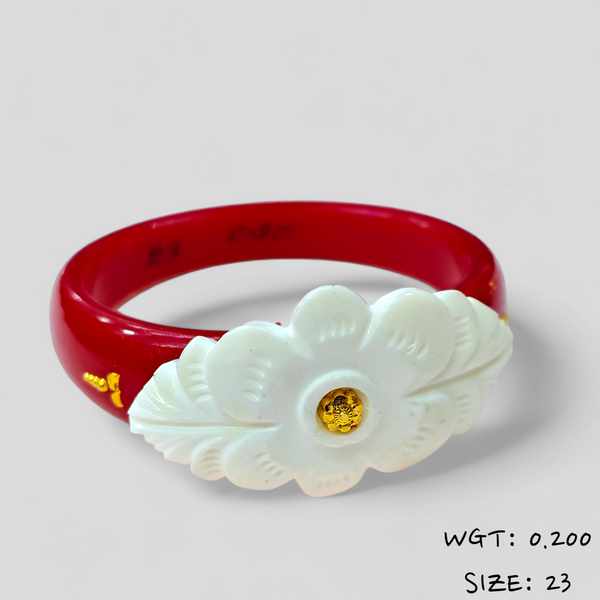 TILOTAMA SAKHA POLA (SIZE: 23) WGT: 0.200 GM APPROX. HUID HALLMARK 22KT GOLD POLA BANGLES 1 PIECE FOR GIFTING.(NP)