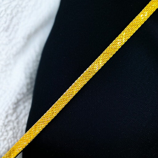 TRJ VNS95U 7.5" INCH WGT: 4.780 GM APPROX HUID HALLMARK 22KT GOLD WRISTLET 1 PIECE FOR UNISEX STYLE.