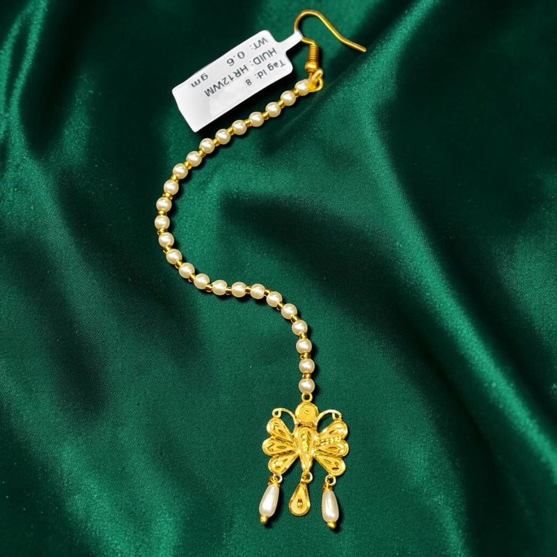 GOLD TICKLY- (WGT: 0.600 GM APPROX) CERTIFIED BIS HUID HALLMARK 375 9KT GOLD TICKLY (MANGTIKA) 1 PIECE FOR MARRIAGE.(HR12WM)