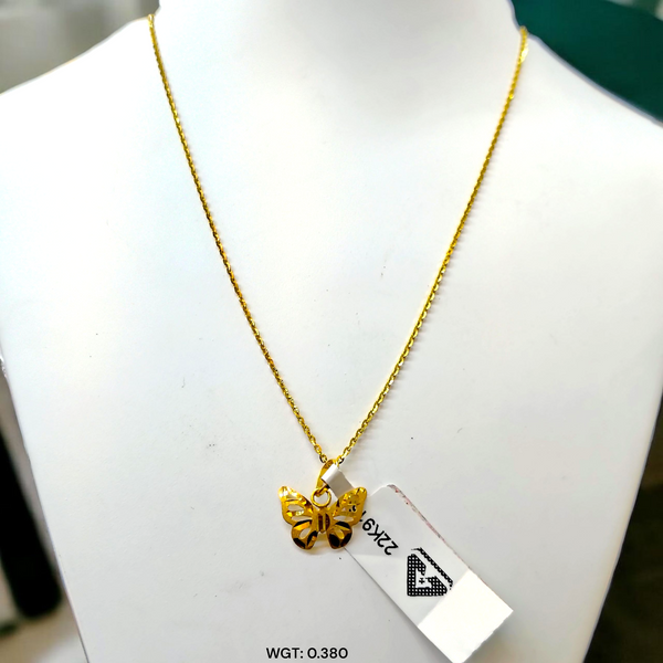 (GL22) LOCKET WGT: 0.380 GM APPROX BIS CERTIFIED HUID HALLMARK 916 22KT GOLD LOCKET 1 PIECE FOR UNISEX. (CHAIN NOT INCLUDED).
