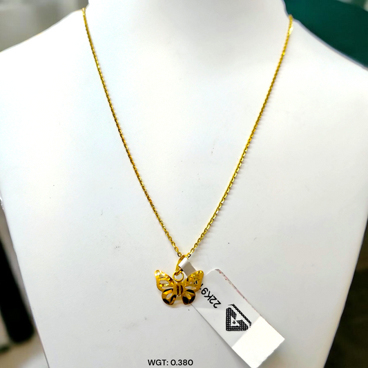 (GL22) LOCKET WGT: 0.380 GM APPROX BIS CERTIFIED HUID HALLMARK 916 22KT GOLD LOCKET 1 PIECE FOR UNISEX. (CHAIN NOT INCLUDED).