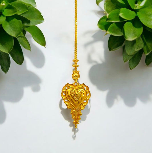 BIS CERTIFIED WGT: 3.020 GM APPROX HUID HALLMARK 916 22KT GOLD TICKLY (MANGTIKA) 1 PIECE FOR MARRIAGE.