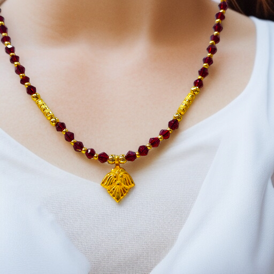LOTUS DESIGN (WGT: 0.170 GM APPROX) KDM GOLD LOCKET 1 PIECE WITH TASSEL (50 TONCH) BEST FOR GIFT IN MARRIAGE.