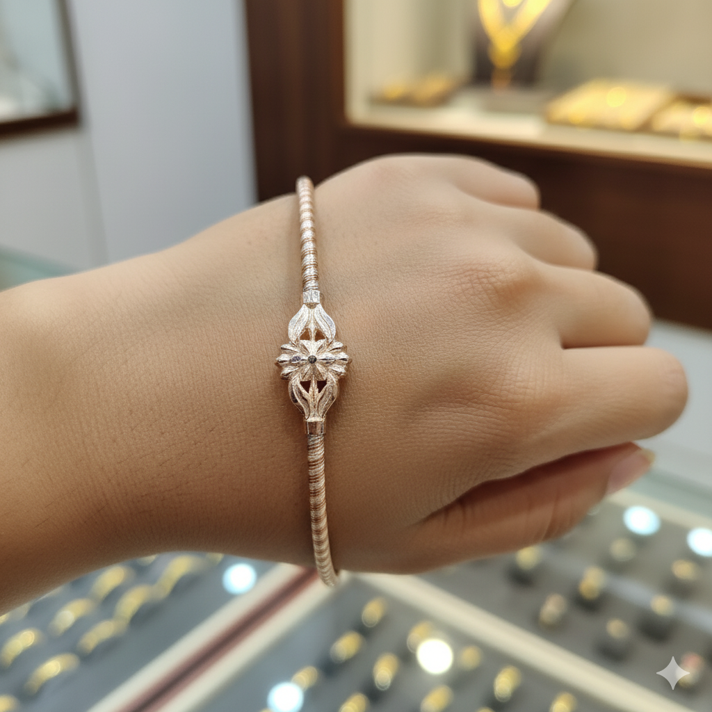 (SLNB) 625 SILVER NOA (3 DHATU PACH NOA) SILVER+COPPER+IRON WITH SILVER MUKH (1 PIECE) SOLD ON MRP FOR MARRIED WOMEN.