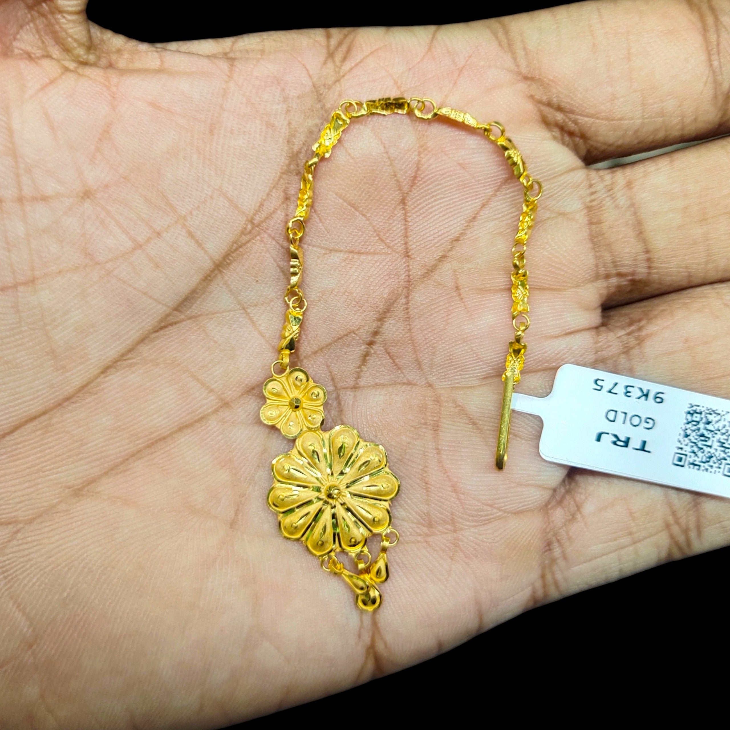 GOLD TICKLY- (WGT: 1.530 GM APPROX) CERTIFIED BIS HUID HALLMARK 375 9KT GOLD TICKLY (MANGTIKA) 1 PIECE FOR MARRIAGE.(IE8KMR)