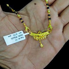 GOLD PENDANT- WGT: 0.710 GM APPROX 22KT HUID HALLMARK GOLD PENDANT MANGALSUTRA 1 PIECE WITH TASSEL.